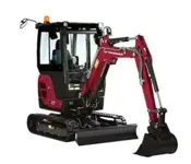 Mini-excavators, 2,3t (quick coupler buckets)